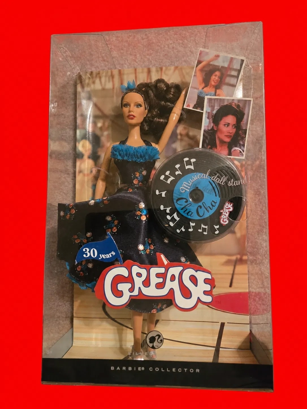Barbie- Cha Cha Grease Doll - Black & Blue Sequined Gown